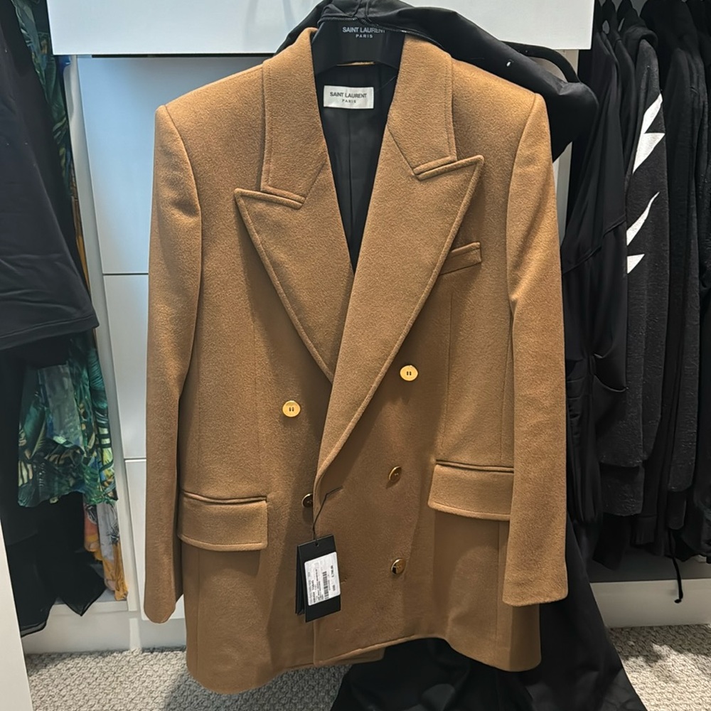 Authentic NWT Saint Laurent Cashmere Coat